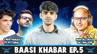 CARRYMINATI VS MYTHPAT?? EVLISH YADAV MEETUP GONE WRONG!! || BAASI KHABAR PT. 5 FT. @Maxtern