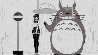 Saat Furumi sedang menunggu bus, dia bertemu Totoro! ! !