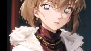 Haibara Ai from childhood to adulthood, AI painting