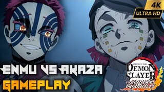 Demon Slayer -Kimetsu no Yaiba- The Hinokami Chronicles- Enmu vs Akaza Gameplay