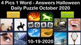 4 Pics 1 Word - Halloween - 19 October 2020 - Daily Puzzle + Daily Bonus Puzzle - Answer-Walkthrough