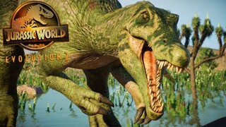 SPINOSAURUS SWAMP - Life in the Cretaceous || Jurassic World Evolution 2 🦖 [4K] 🦖