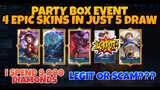 I SPEND 9,000 DIAMONDS ON THIS PARTY BOX EVENT | MLBB NEW PARTY BOX | AKIHITO GAMING