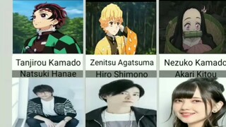 Demon Slayer characters and their voice actor