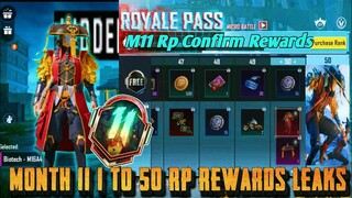 M11 ROYAL PASS 1 TO 50 RP REWARDS | M11 ROYAL PASS Max out BGMI | M11 RP 1 to 50 Leaks Pubg