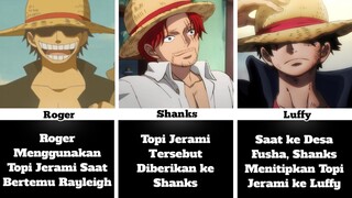 DAFTAR KARAKTER YANG PERNAH MENGGUNAKAN TOPI JERAMI LUFFY✨