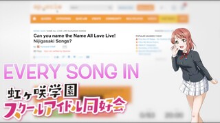 How Many Nijigaku Songs Can You Name?