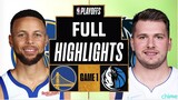 Golden State Warriors vs Dallas Mavericks game 1 Full Highlights | May 18 | NBA 2022 Playoffs
