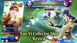 LUO YI SAVAGE + COLLECTOR SKIN REVIEW!🤯Elysium Guardian💙💛