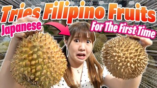 Japanese Girl Tries Filipino Fruits For The First Time!! Omg DURIAN!!!!!