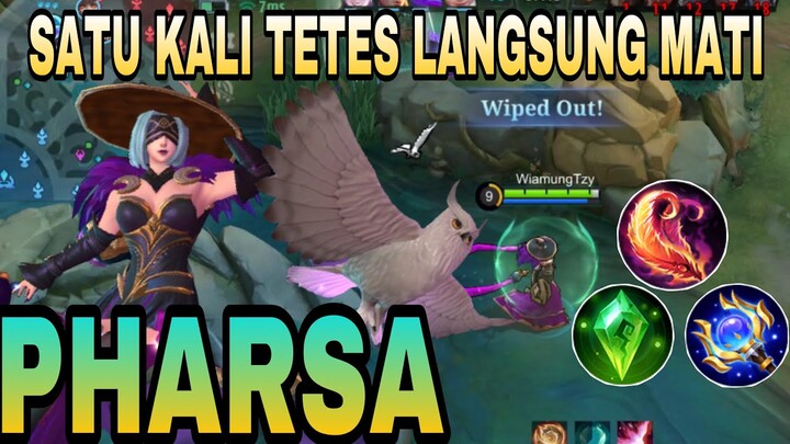 PHARSA SATU TETES LANGSUNG MODAR 🥶 Gameplay Pharsa WiamungTzy #mobilelegends#pharsa#pharsagameplay