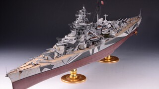 1/350 Tirpitz 1944 hình ảnh thành phẩm và chia sẻ quy trình