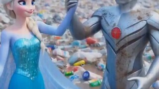 Princess Elsa and Ultraman