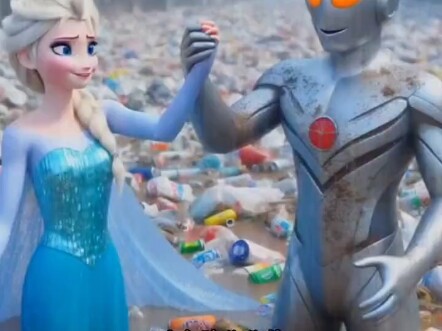 Princess Elsa and Ultraman