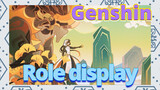 Genshin Impact Role display