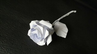 【DIY】Make a rose with a piece of paper