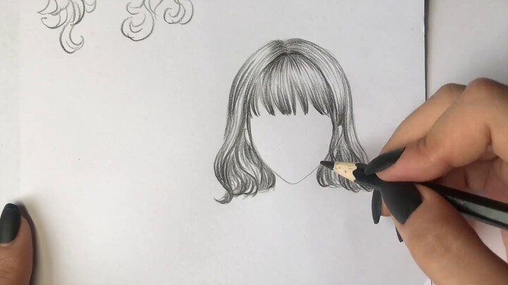 [Hair Tutorial] Tangshui Peach * Meng new dry goods hand-painted anime character hair drawing method