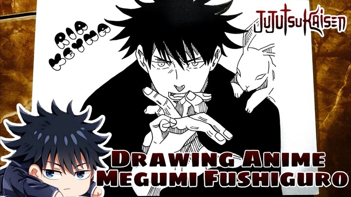 Drawing Anime with Ria Keyna |Megumi Fushiguro| #bestofbest