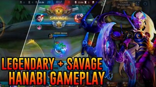 SAVAGE GAMEPLAY | HANABI LATE GAME REAL MONSTER - MOBILE LEGENDS