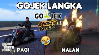 GOJEK LANGKA PAKE GHOST RIDER - GTA 5 ROLEPLAY