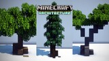 🔨 Minecraft Architecture: Custom Trees (Oak, Spruce, Acacia)