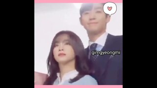 Hahahaha why are these two so cute. 👀😆🤣😂😏#Ahnhyoseop #Kimsejeong #Hyojeong 💏 💫 🔐 💕 #So lovely 💞