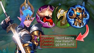 KARINA TANK BUILD IS BACK!!🔥 (Totally Broken) - MLBB