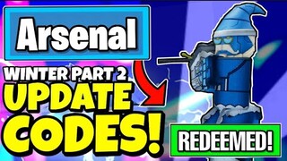 *FREE BUCKS* ARSENAL CODES - ALL NEW *WINTER PART 2* UPDATE OP CODES ROBLOX Arsenal!