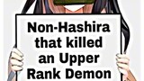 non hashira that killed an upper rank demon alone