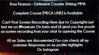 Ross Pearson course - Defensive Counter Striking MMA download