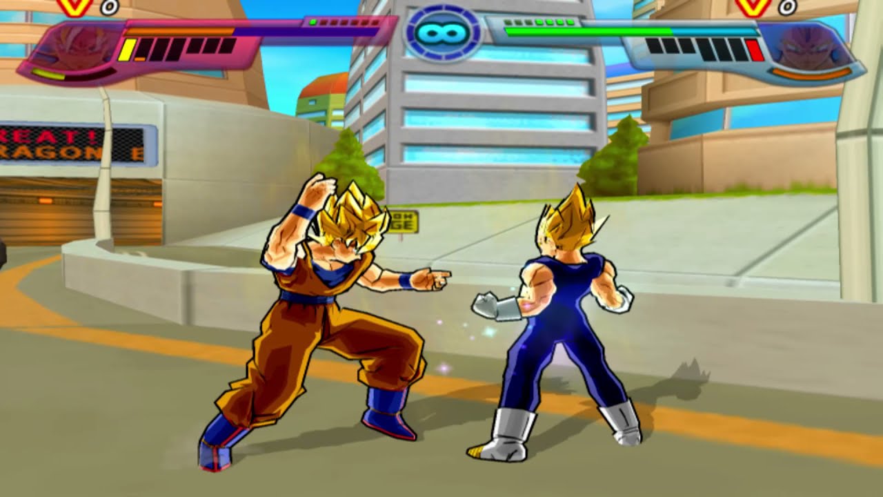 Dragon Ball Z Budokai Tenkaichi 3 [ PS2 ] - GOKU VS VEGETA 