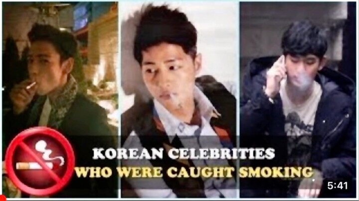 Korean actor who smoke in real life