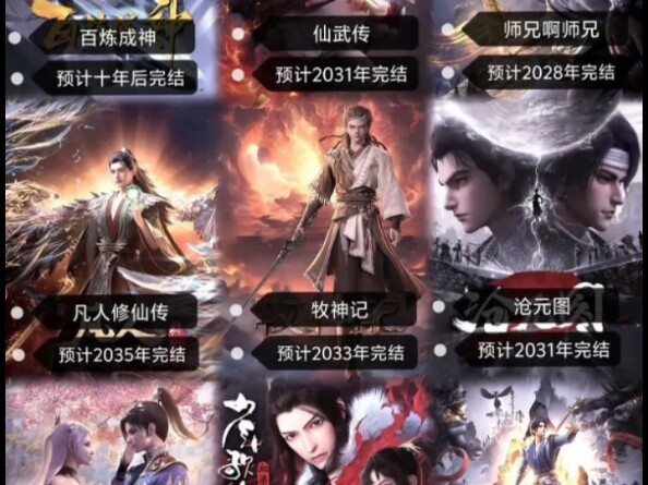 27部国漫预计完结时间