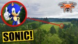 My DRONE caught SONIC THE HEDGEHOG in a CREEPY FOREST!! Sonic In Real Life Caught on Camera!!