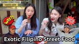 American Father and Son REACT to Introducing Filipino Street Food to Korean Doobydobab!