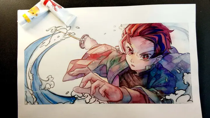 [Watercolor] [Demon slayer] I never give up
