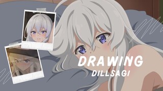 Waifu Terbaik Sepanjang Masa? [Majo No Tabi-Tabi Tabi] Drawing DillSagi | End Part