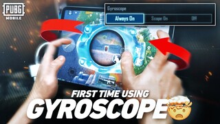 “If I fail to adapt, I will quit the game” //// FIRST TIME USING GYROSCOPE🤯 //// PUBG MOBILE