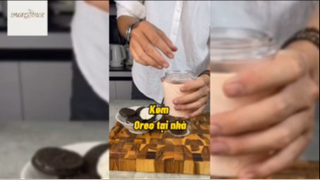 Làm kem oreo tại nhà #anngon