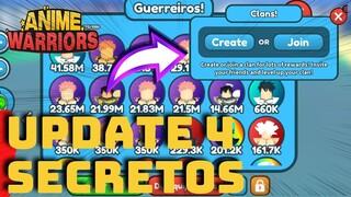 COMO GANHAR SECRETO! TODAS AS DICAS DO NOVO UPDATE 4 DO NOVO ANIME FIGHTERS! ANIME WARRIORS! ROBLOX!