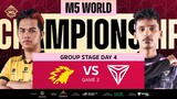 (FIL) M5 Group Stage Day 4 | ONIC vs TE | Game 2