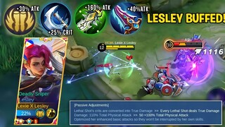 MOONTOON! THANK YOU FOR THIS BUFFED LESLEY | LESLEY BEST BUILD 2022 MLBB