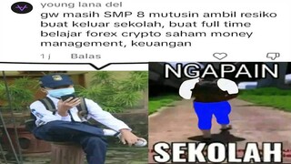 SMP Kelas 8 Mutusin Keluar Sekolah Buat Main Crypto...(Ngapain Sekolah)