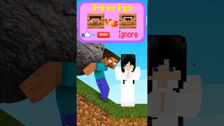 POOR Son VS RICH Son Help Herobrine To Choose, Heartwarming Story (Sisyphus) #minecraft #sad #shorts