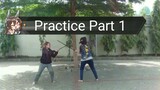 Practice with bokken part 1