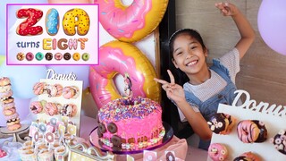Eating her Birthday Cake while Waiting for her Guests | Zia's 8th Birthday