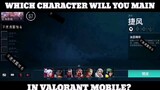 Valorant Mobile Character Selection