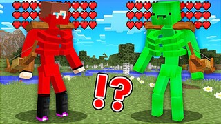 JJ and Mikey Became SKELETON MUTANT in Minecraft - Maizen Nico Cash Smirky Cloudy