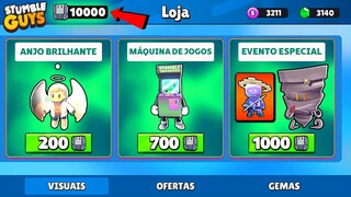 CHEGOU NOVO EVENTO DE CARTUCHOS NO STUMBLE GUYS [SKINS E GEMAS GRÁTIS] - VEJA AGORA! 😱