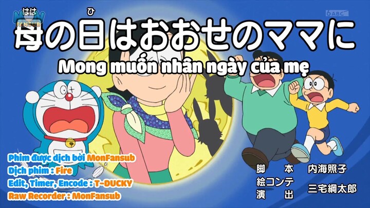 Doraemon 705 Vietsub:Mong muốn nhân ngày của mẹ , Súng kiểm tra nhu cầu